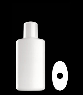 200ML SILK OVAL HDPE WITH 20MM NECK