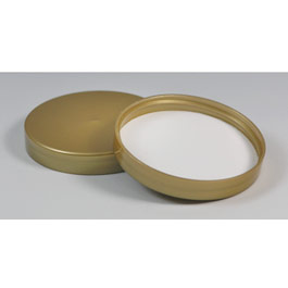 89-400 NATURAL SMOOTH SIDE / SMOOTH TOP PP CONTINUOUS THREAD (CT) SCREW CAP
