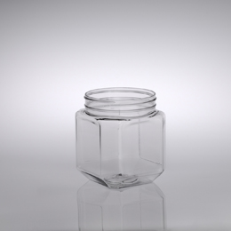 48OZ CLEAR BEVELED SQUARE PET WITH 110-400 NECK FINISH