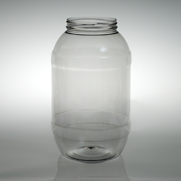 205OZ WHITE BARREL ROUND PET WITH 110-400 NECK FINISH