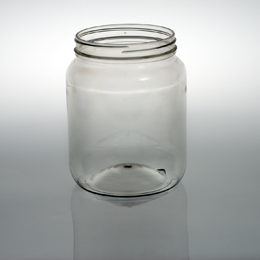 64OZ WHITE CANISTER ROUND PET WITH 110-400 NECK FINISH