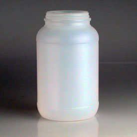 128OZ WIDE MOUTH ROUND HDPE WITH 110MM NECK