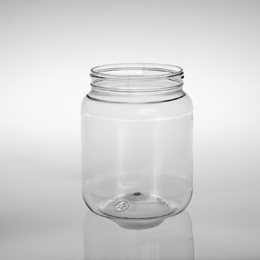 64OZ CANISTER ROUND PET WITH 110-400 NECK FINISH