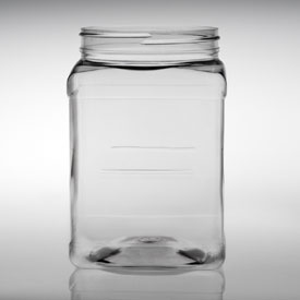 75OZ NATURAL JAR SQUARE PET WITH 110-400 NECK FINISH