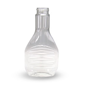 8OZ WHITE RIBBED OVAL PET WITH 33-400 NECK FINISH