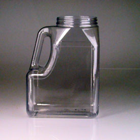 160OZ WHITE WIDE MOUTH RECTANGULAR PVC WITH 110-400 NECK FINISH
