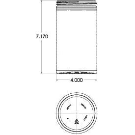 1250CC WHITE WIDE MOUTH ROUND HDPE WITH 100-400 NECK FINISH