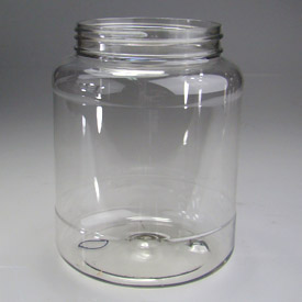 64OZ WHITE CANISTER ROUND PET WITH 100-400 NECK FINISH