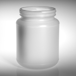 64OZ CANISTER ROUND HDPE WITH 110-400 NECK FINISH