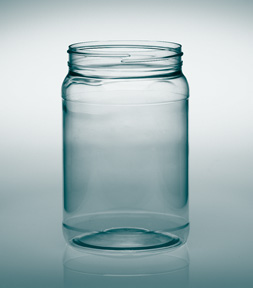 64OZ NATURAL CANISTER ROUND PET WITH 110-400 NECK FINISH
