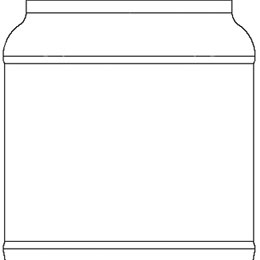66OZ NATURAL CANISTER ROUND PET WITH 110-400 NECK FINISH