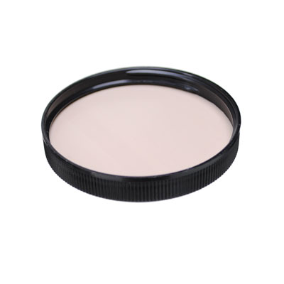 70- 400 BLACK RIB SIDE MATTE TOP PLASTIC CT CAP - F217 AND TEFLON LINER-detail image