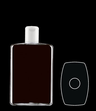 500ML RECTANGULAR PET WITH 24-415 NECK FINISH