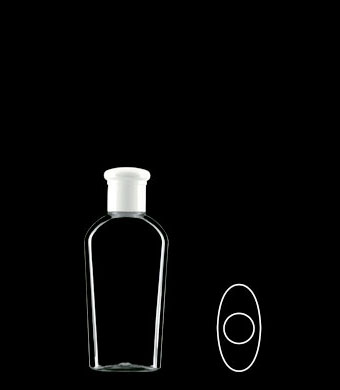 75ML CONTINENTAL OVAL PET WITH 20-415 NECK FINISH