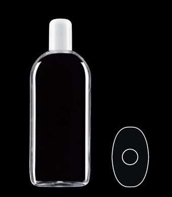 350ML EUROPEAN OVAL PET WITH 24-415 NECK FINISH