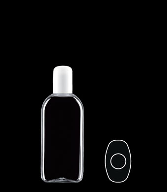 100ML EUORPEAN OVAL PET WITH 20-415 NECK FINISH