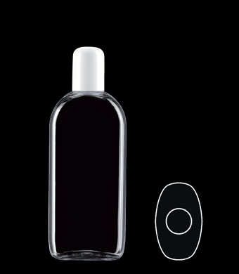 250ML EUROPEAN OVAL PET WITH 24-415 NECK FINISH