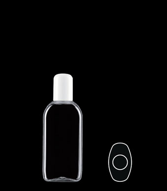 75ML EUROPEAN OVAL PET WITH 20-415 NECK FINISH