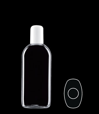 200ML EUROPEAN OVAL PET WITH 24-415 NECK FINISH