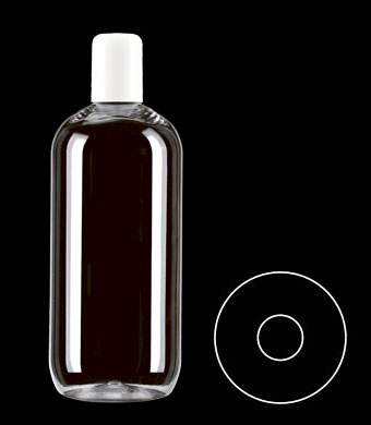 500ML BOSTON ROUND PET WITH 24-415 NECK FINISH
