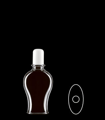 100ML WAISTED OVAL PETG WITH 20-410 NECK FINISH