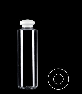 250ML TUBULAR ROUND PET WITH 24-410 NECK FINISH