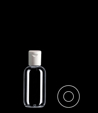 100ML BOSTON ROUND PET WITH 20-415 NECK FINISH