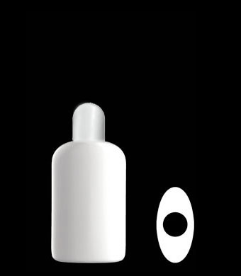 150ML RIVA OVAL HDPE WITH 22MM NECK