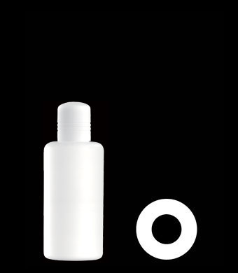 150ML COCO ROUND HDPE WITH 24-415 NECK FINISH