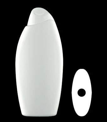 500ML MERIDIAN OVAL HDPE WITH 21MM NECK