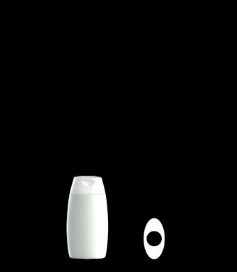 25ML VOGUE OVAL HDPE WITH 14MM NECK