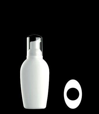 150ML FOAMER OVAL HDPE WITH 30MM NECK