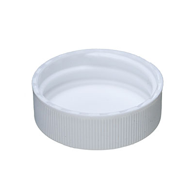 33- 400 WHITE RIB SIDE SMOOTH TOP PLASTIC CT CAP - HS035 PRINTED LINER-detail image