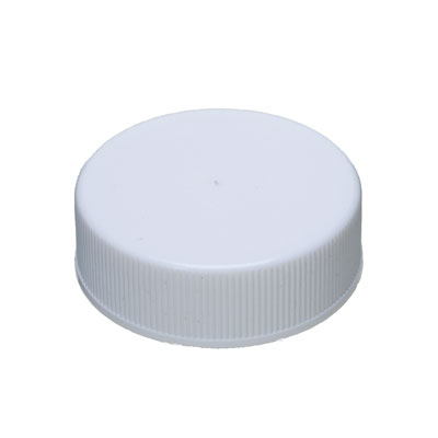 33- 400 WHITE RIB SIDE SMOOTH TOP PLASTIC CT CAP - HS035 PRINTED LINER