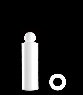 200ML TUBULAR ROUND HDPE WITH 24-410 NECK FINISH