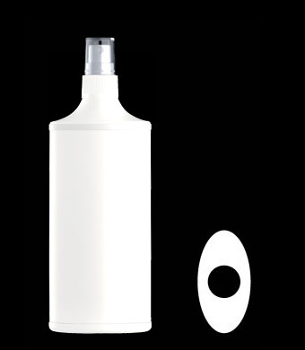 200ML COMPLETE PACK OVAL HDPE WITH 20MM NECK