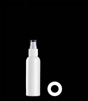 100ML SLIM TALL BOSTON ROUND HDPE WITH 22-410 NECK FINISH