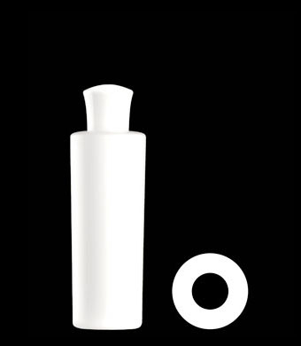 200ML TAPERED TUBULAR ROUND HDPE WITH 24-415 NECK FINISH