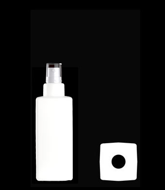 150ML SQUARE HDPE WITH 22-410 NECK FINISH
