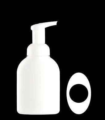 250ML FOAMER OVAL HDPE WITH 40MM NECK