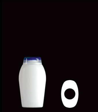 200ML ECHO OVAL HDPE
