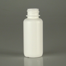 1OZ CLEAR BOSTON ROUND HDPE WITH 20-400 NECK FINISH