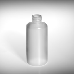 3OZ WHITE MODIFIED BOSTON ROUND HDPE WITH 20-410 NECK FINISH