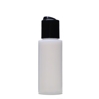 2OZ NATURAL CYLINDER ROUND PLASTIC BOTTLE - 24-410 NECK-detail image
