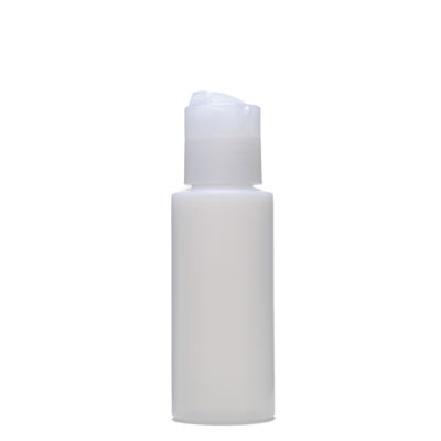 2OZ NATURAL CYLINDER ROUND PLASTIC BOTTLE - 24-410 NECK-detail image