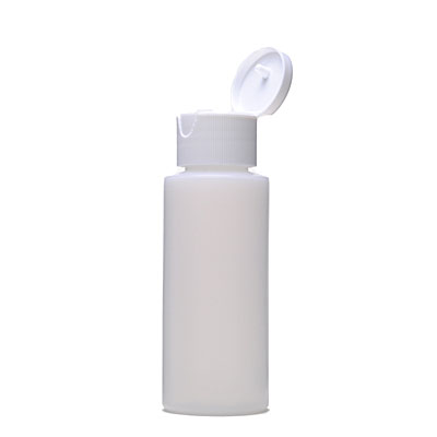 2OZ NATURAL CYLINDER ROUND PLASTIC BOTTLE - 24-410 NECK-detail image