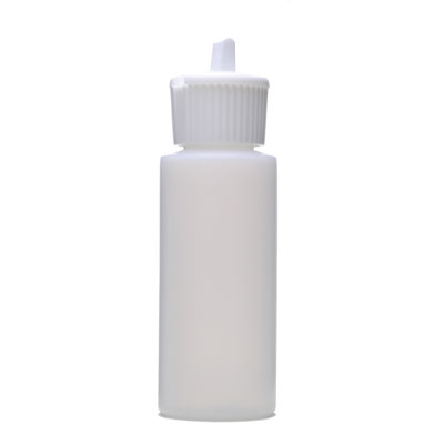 2OZ NATURAL CYLINDER ROUND PLASTIC BOTTLE - 24-410 NECK-detail image