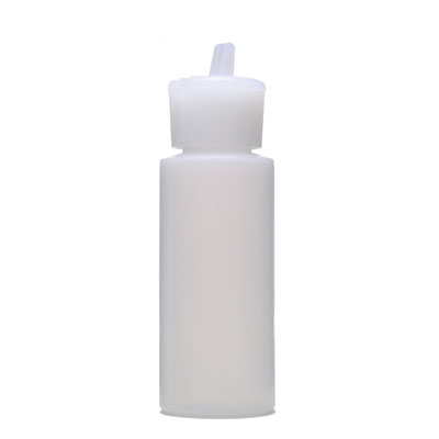 2OZ NATURAL CYLINDER ROUND PLASTIC BOTTLE - 24-410 NECK-detail image