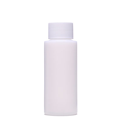 2OZ NATURAL CYLINDER ROUND PLASTIC BOTTLE - 24-410 NECK-detail image
