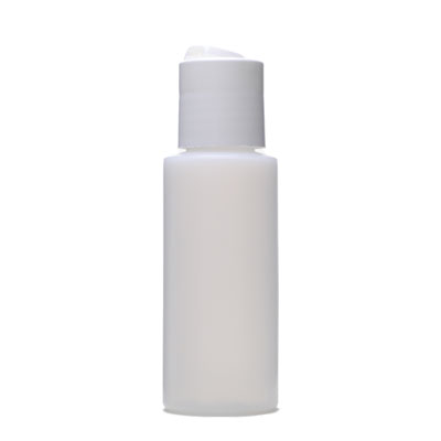2OZ NATURAL CYLINDER ROUND PLASTIC BOTTLE - 24-410 NECK-detail image